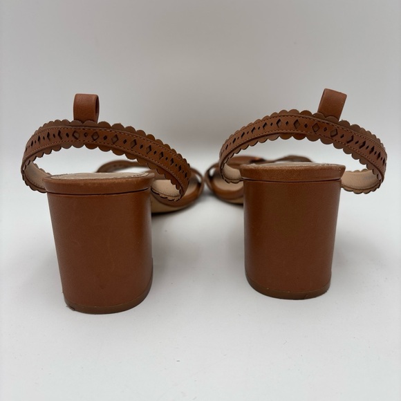 Tory Burch Tan Heels with Floral Accents - Picture 5 of 10